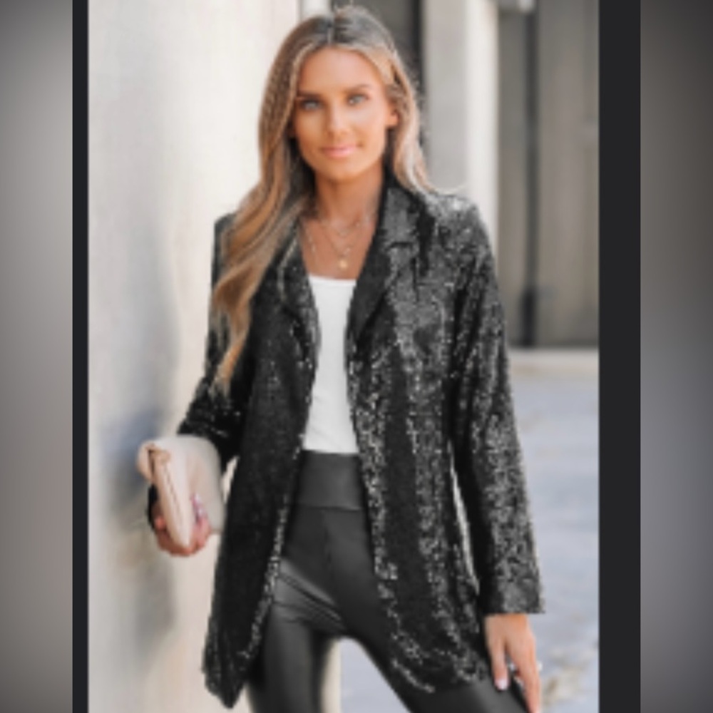 NWT Cupshe Sequin Jacket